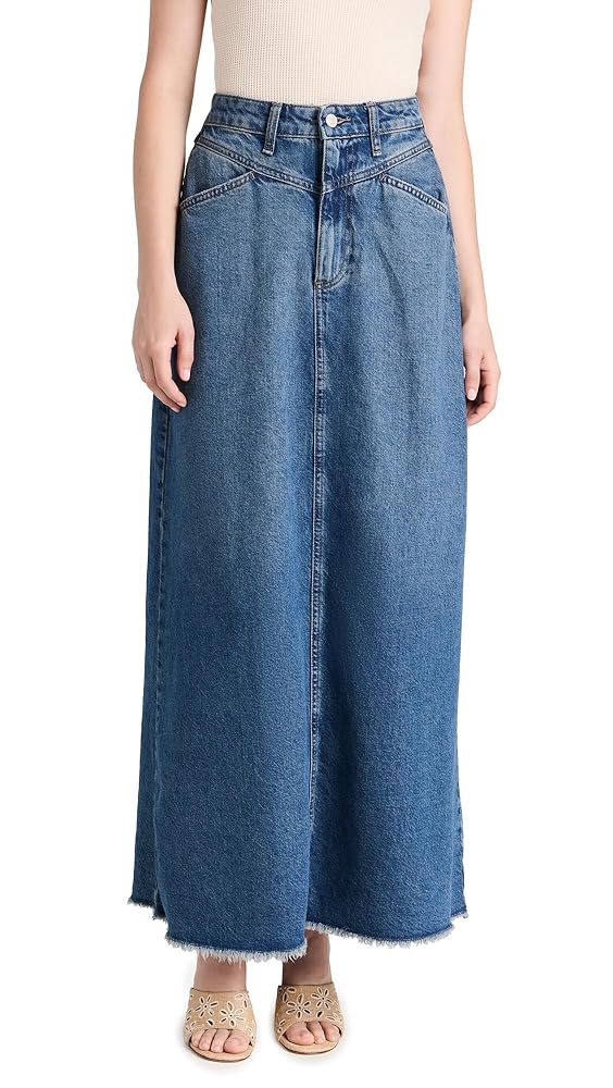 Free People Women's Come As You are Denim Skirt, Dark Indigo Free People Women's Come As You are Denim Skirt, Dark Indigo